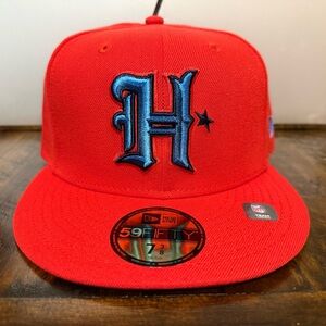Houston Texans NFL New Era Omaha 59FIFTY Fitted Hat Cap Size 7 3/8